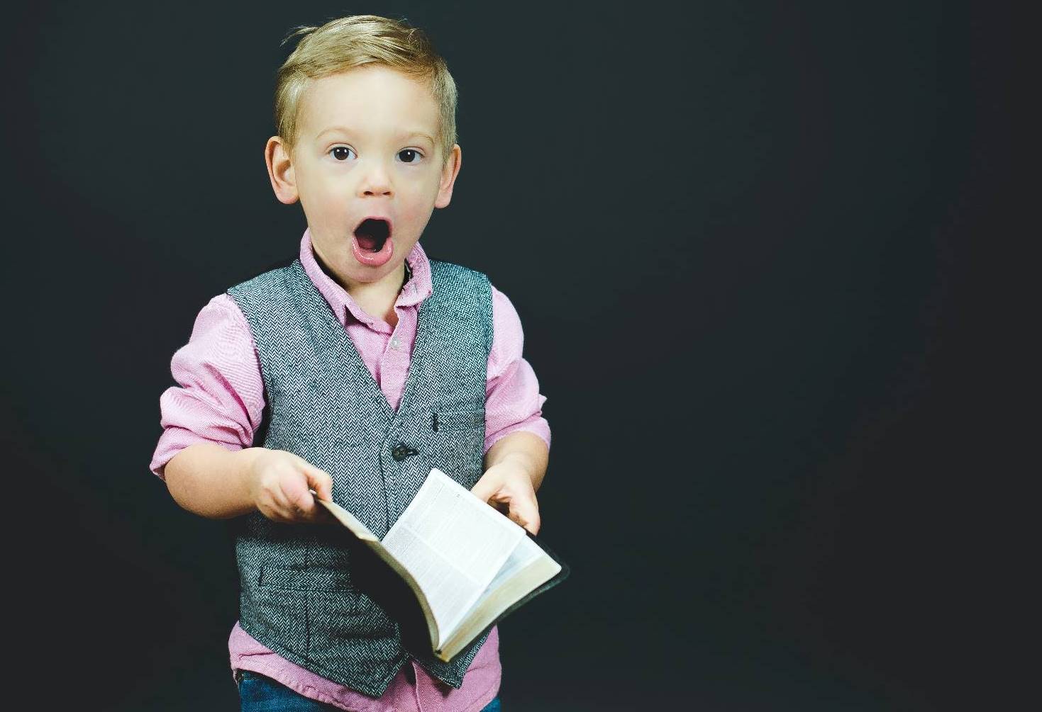 Boy with bible