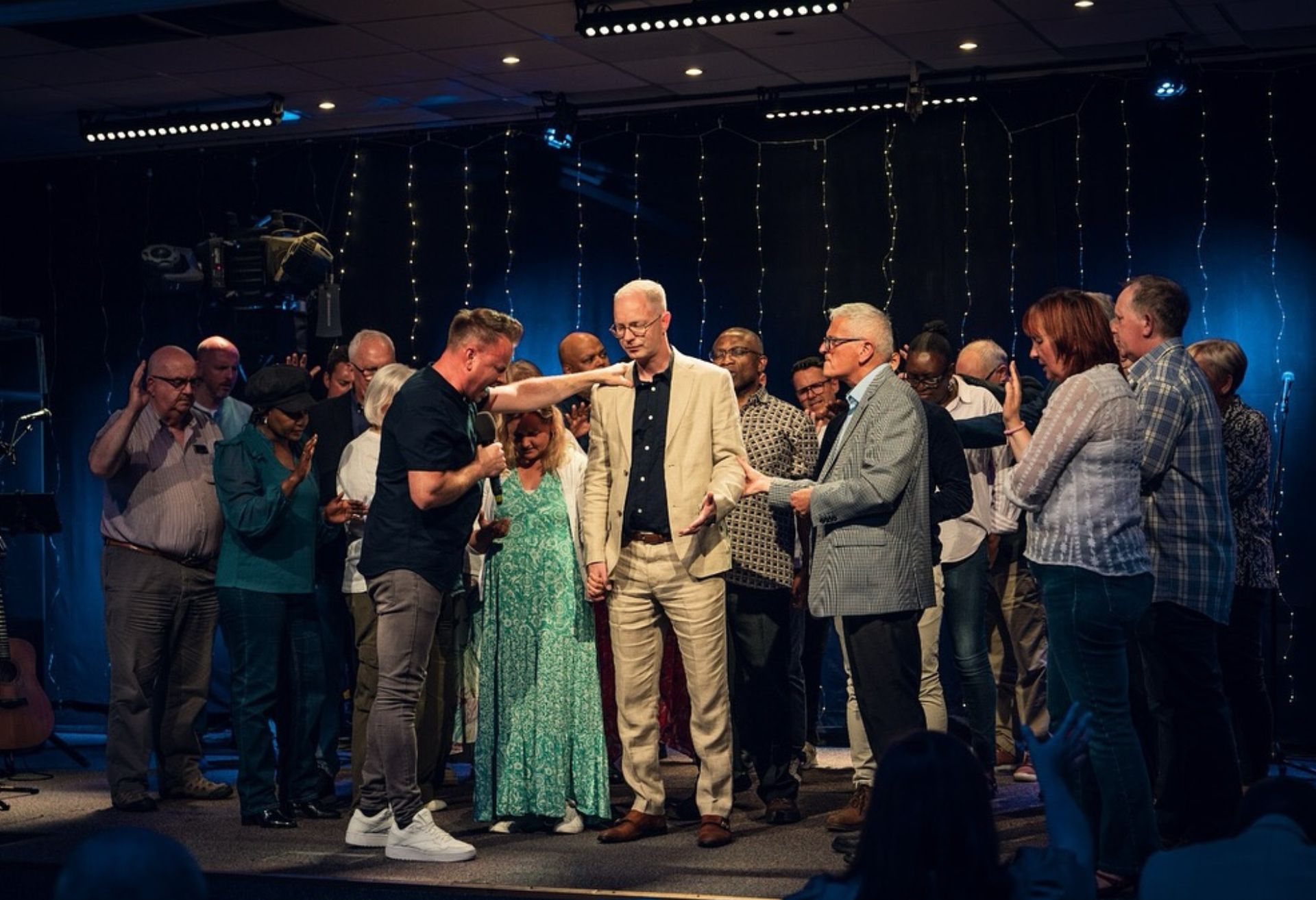 Photograph of Stephen Gibson's induction