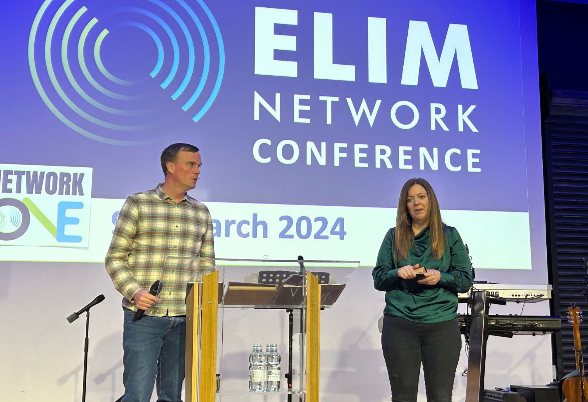 Photograph of Elim speakers at the network event